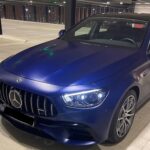 Front View of Mercedes E63 AMG in Frankfurt
