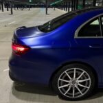 Side View of a Mercedes E63 AMG in Frankfurt