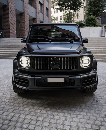 Front View of Mercedes G63 AMG in Trier