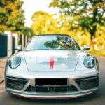 Front View of Porsche 911 Carrera 4 GTS in Berlin