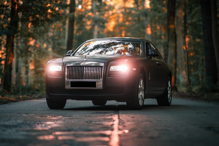 Front View of Rolls Royce Ghost in Berlin