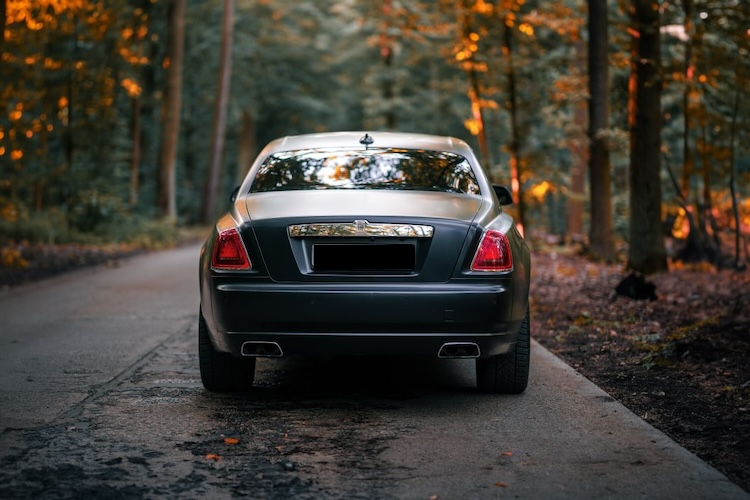 Back View of Rolls Royce Ghost in Berlin