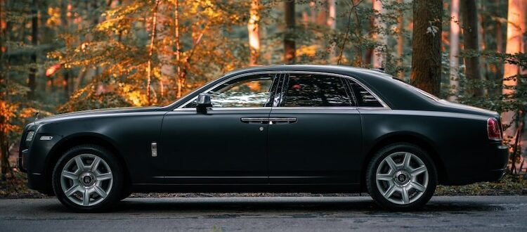 Side View of Rolls Royce Ghost in Berlin