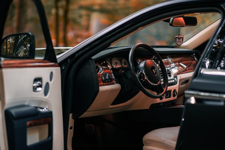Interior View of Rolls Royce Ghost in Berlin