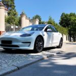 Front View of Tesla Model 3 Performance in Berlin