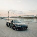 Front View of Audi R8 Cabriolet V10 in Ludwigshafen