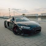 Front View of Audi R8 Cabriolet V10 in Ludwigshafen