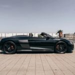 Side View of View of Audi R8 Cabriolet V10 in Ludwigshafen
