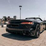 Back View of Audi R8 Cabriolet V10 in Ludwigshafen