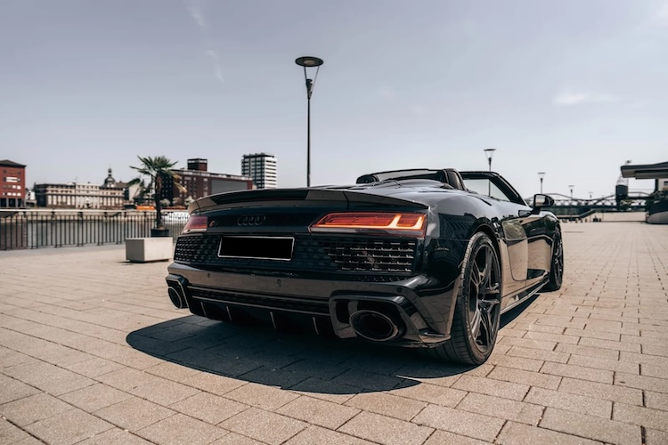 Back View of Audi R8 Cabriolet V10 in Ludwigshafen
