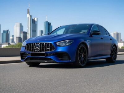 Rent a Mercedes E63 AMG in Frankfurt Hero