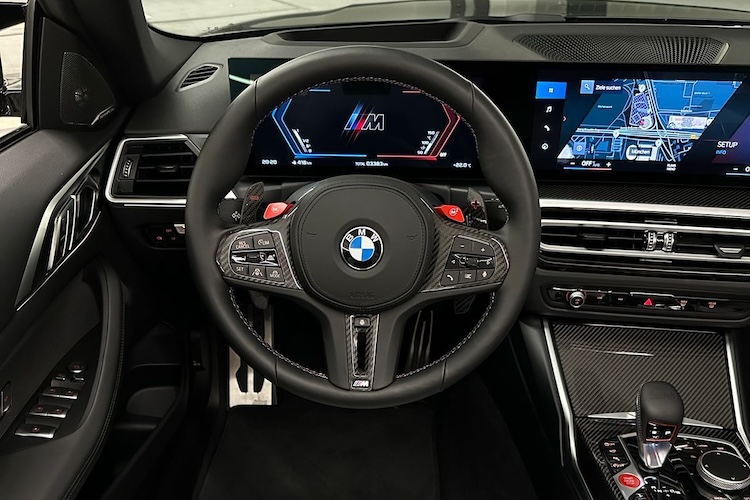 Interior View of a BMW M4 Competition Cabrio in Munich