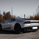 Back View of a Lamborghini Huracan in Munich
