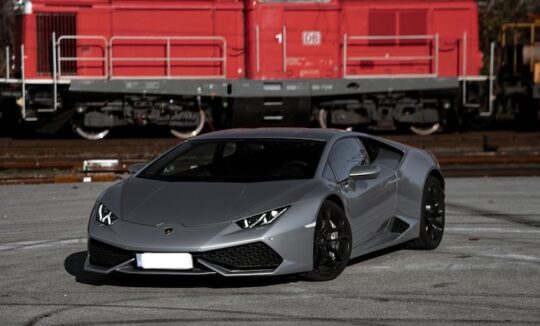 Front View of a Lamborghini Huracan in Munich