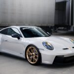 Frontview from Porsche 911 GT3 in Stuttgart