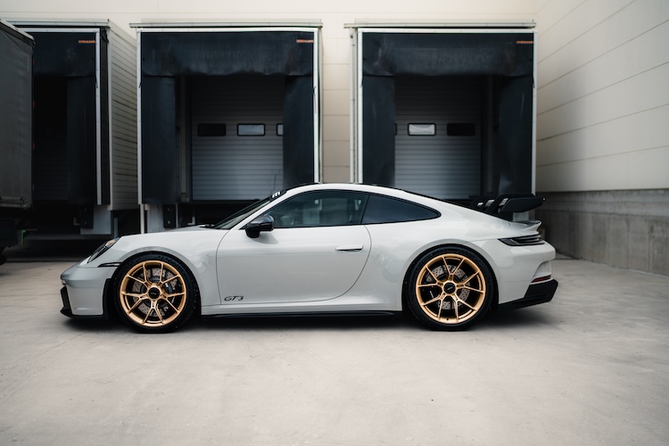 Sideview from Porsche 911 GT3 in Stuttgart