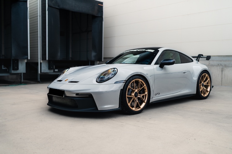 Sideview from Porsche 911 GT3 in Stuttgart