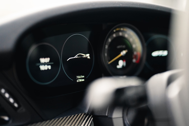 Interior from Porsche 911 GT3 in Stuttgart