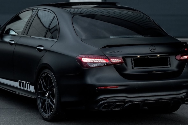 Backview from Mercedes E63S AMG