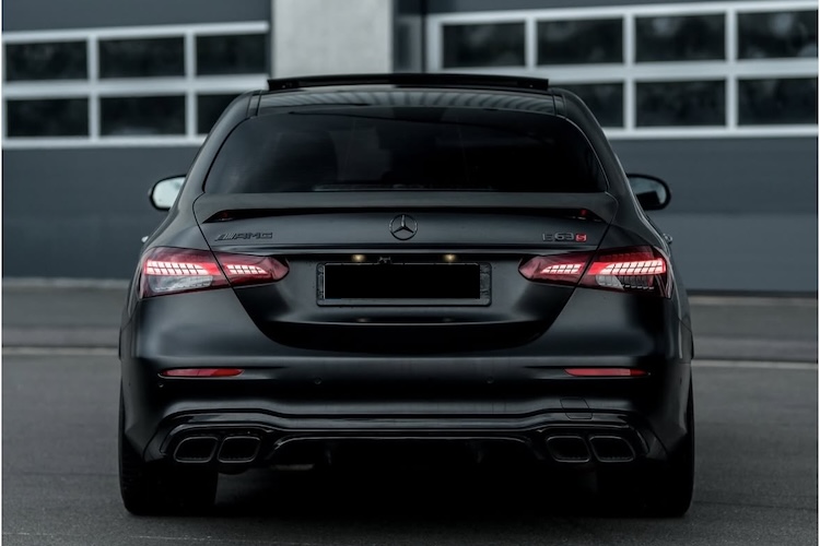 Backview from Mercedes E63S AMG