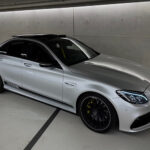 Side view Mercedes C63 AMG in Düsseldorf