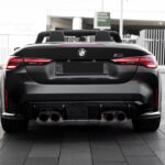 Back view BMW M4 Competition Convertible in Leverkusen