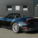 Back view Porsche 992 4S Convertible in Paderborn