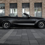 Side view BMW M4 Competition Convertible in Leverkusen
