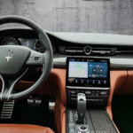 Center console of the Maserati Quattroporte Trofeo in Dresden