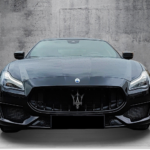 Front view of the Maserati Quattroporte Trofeo in Dresden