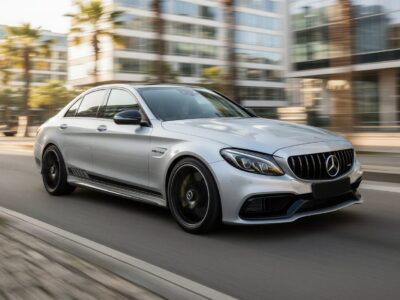 Rent a Mercedes C63 AMG in Düsseldorf Hero