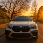 Front view BMW X6M Competition in Berlin
