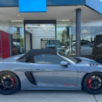 Side view Porsche 718 Spyder RS near Munich