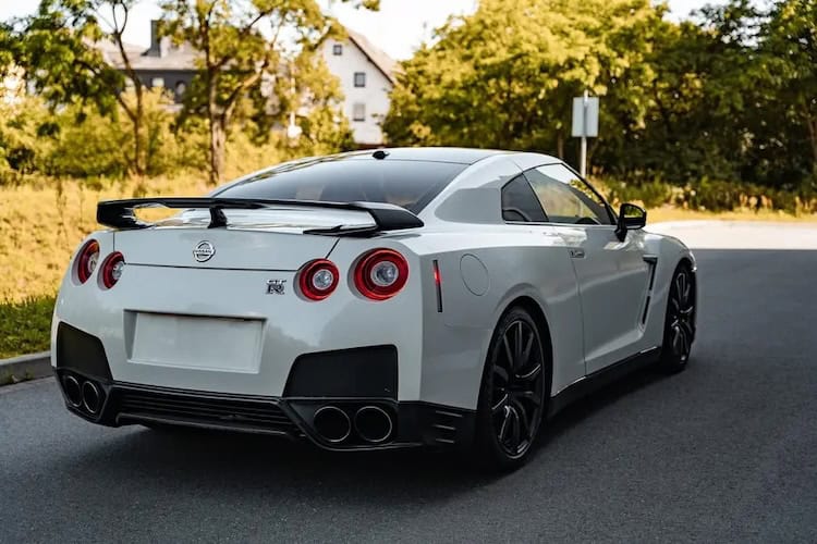 Back view Nissan GT-R in Frankfurt