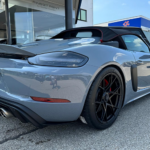 Back view Porsche 718 Spyder RS near Munich