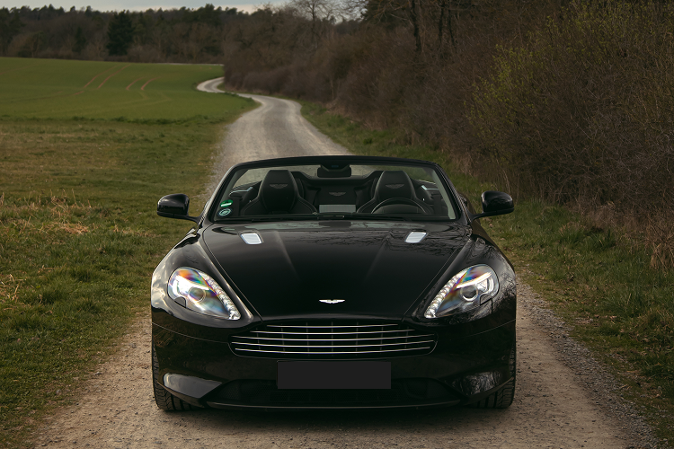 Front view Aston Martin DB9 Volante in Stuttgart