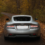 Back view Aston Martin DB9 in Stuttgart