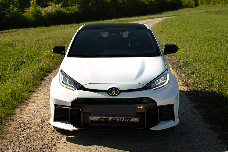 Front view Toyota GR Yaris in Stuttgart