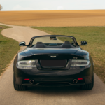 Back view Aston Martin DB9 Volante in Stuttgart