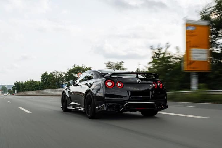 Back view Nissan GT-R in Frankfurt