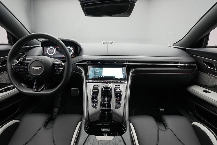 Interior Aston Martin DB12 Volante in the Schwarzwald