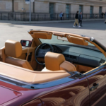 Top view Mercedes SL 500 in Berlin