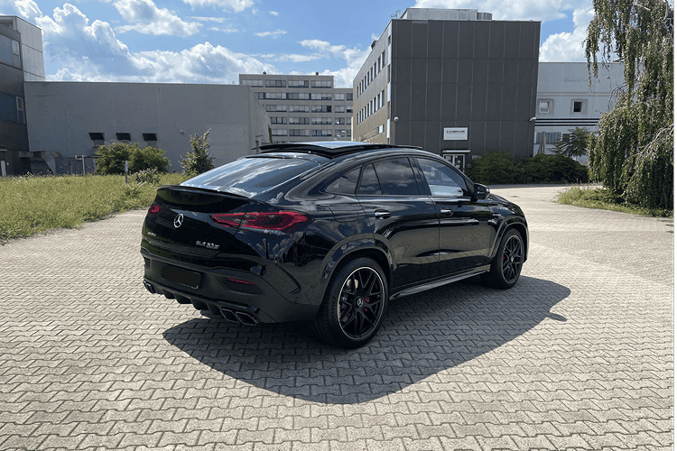 Back view Mercedes-Benz GLE 63s AMG in Berlin