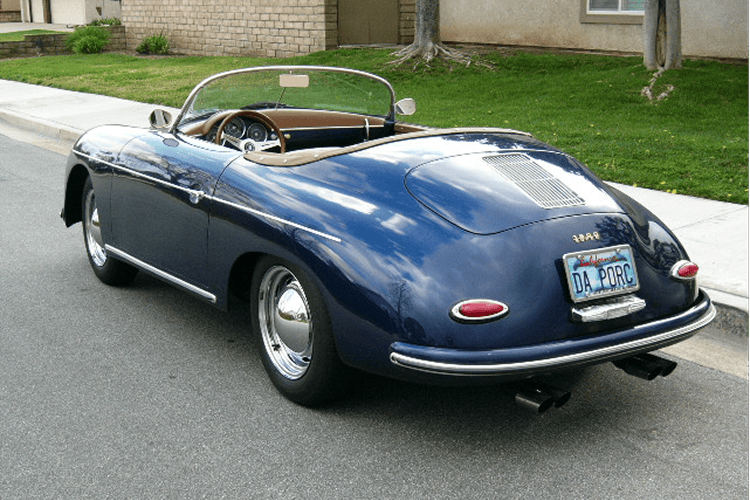 Back view Porsche Speedster Replica in Munich