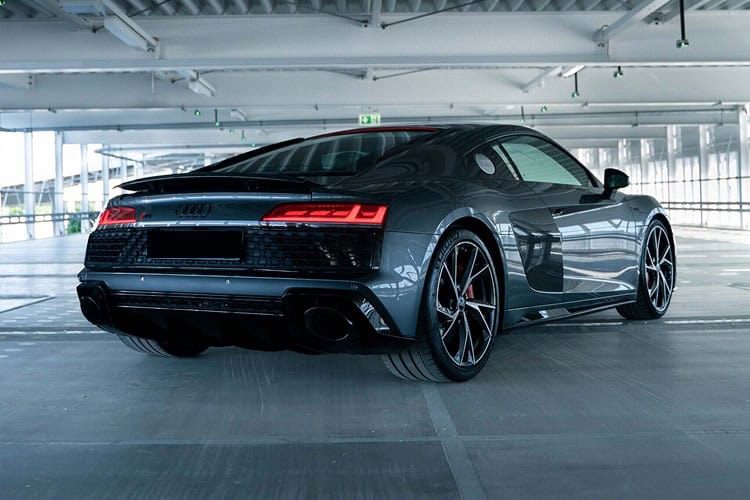 Back view Audi R8 V10 RWD in Heilbronn