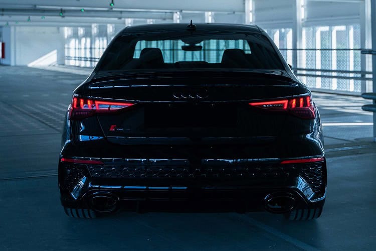 Rear view Audi RS3 in Heilbronn