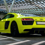 Side view Audi R8 V10 Coupe in Frankfurt (Main