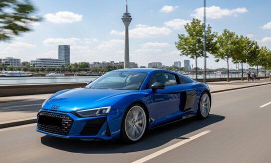 Rent an Audi R8 V10 in Düsseldorf Hero