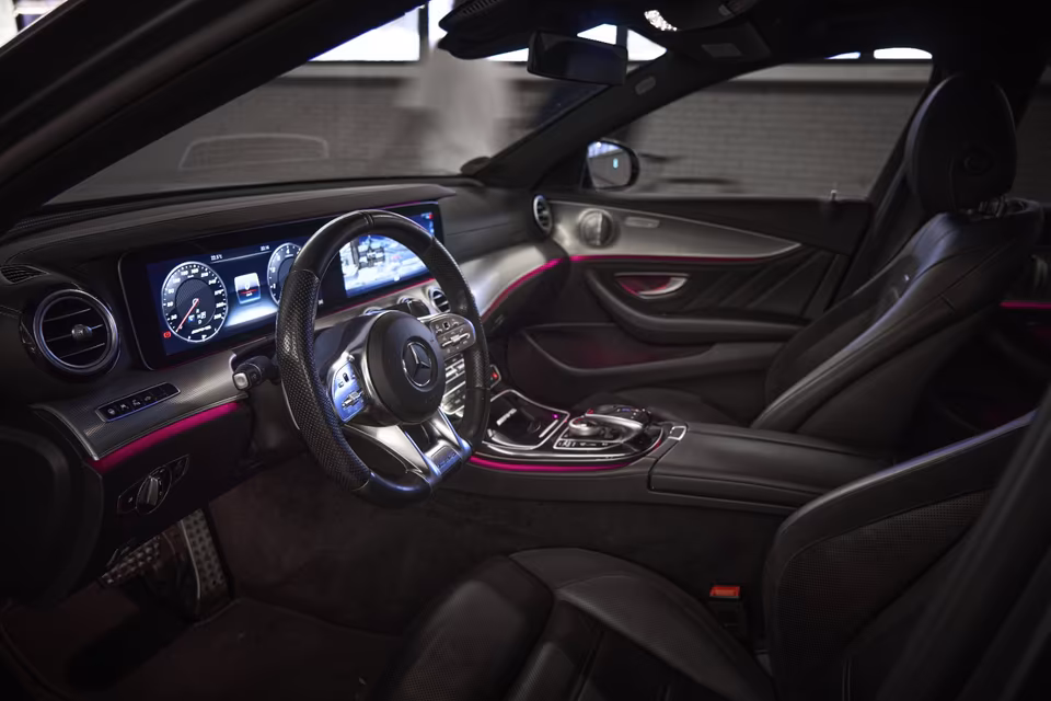 Mercedes E63 AMG inside