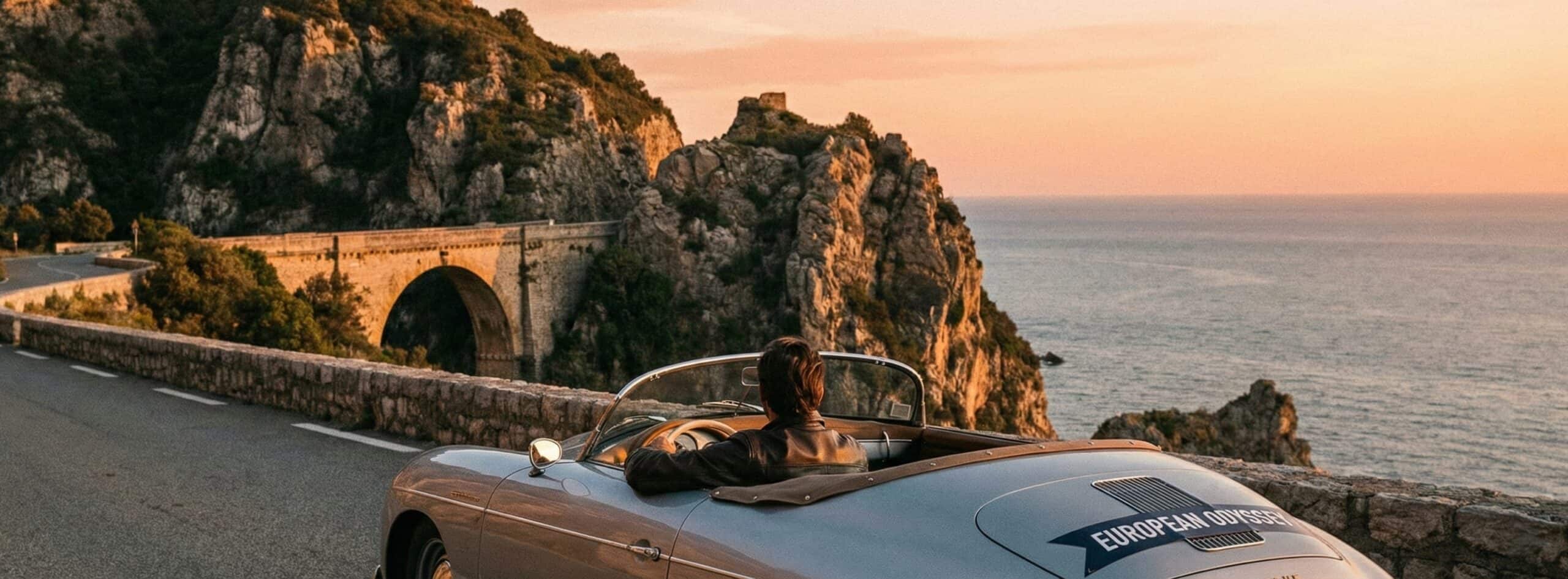 Road trip at the coast line